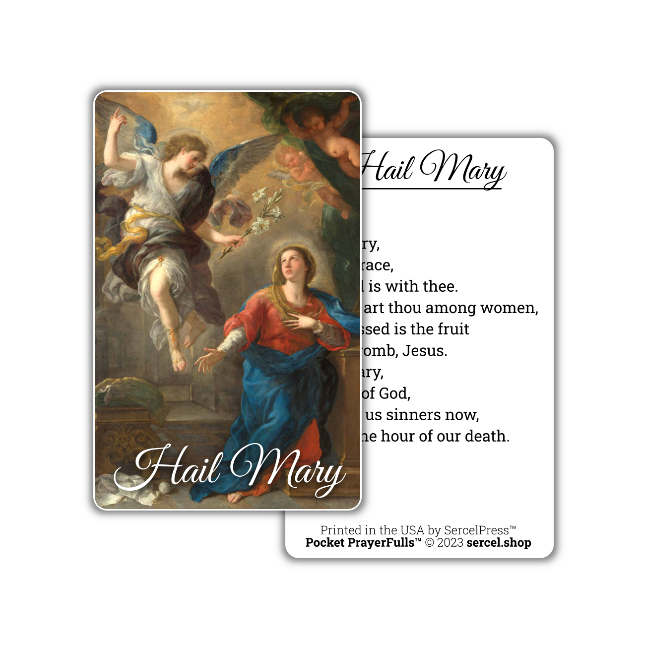 Hail Mary Prayer Stickers