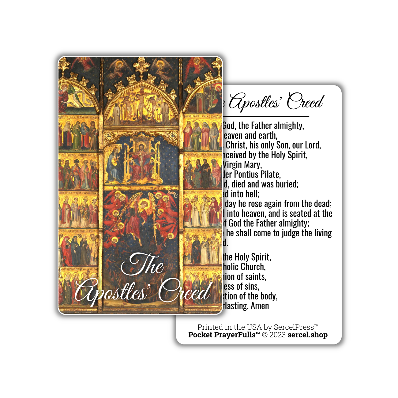The Apostles' Creed: Pocket PrayerFulls™ | Durable Wallet Prayer Cards