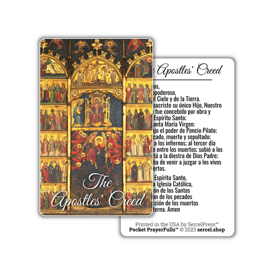 The Apostles' Creed in Spanish / Creo en Dios: Pocket PrayerFulls™ | Durable Wallet Prayer Cards | Catholic Prayers