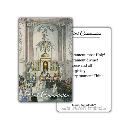First Communion: Pocket PrayerFulls™ | Durable Wallet Prayer Cards