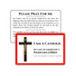 I Am a Catholic - In Case of Emergency Please Call a Priest: Pocket PrayerFulls™ | Durable Wallet Prayer Cards