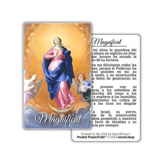 Magnificat in Spanish: Pocket PrayerFulls™ | Durable Wallet Prayer Cards | Catholic Prayers