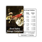 Food Safety Storage Guidelines Reference Card | Durable Wallet Pocket Reference Card | Pocket Science, Kitchen