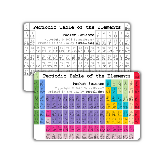 Periodic Table of the Elements | Durable Wallet Pocket Science Reference Card | Pocket Science