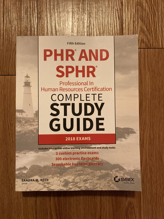 PHR & SPHR Prof in Human Resources Study 2018 Exams Sybex 5th Ed