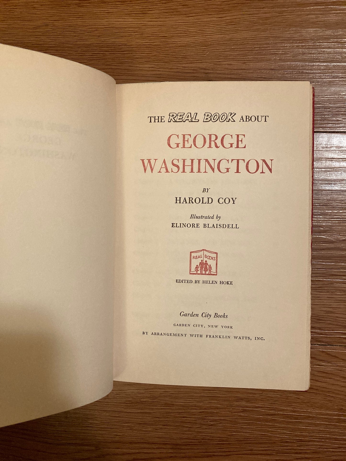 The Real Book about George Washington, 1952, Harold Coy