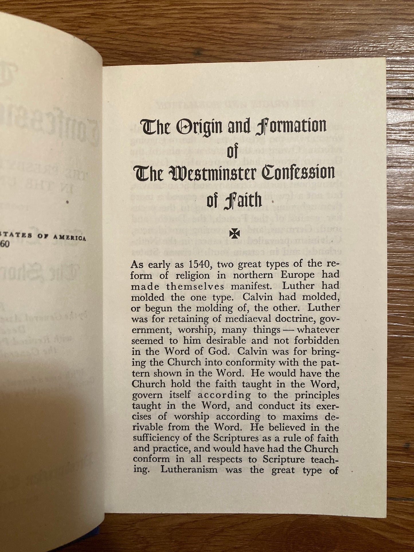 The Confession of Faith of the Presbyterian Church in the United States