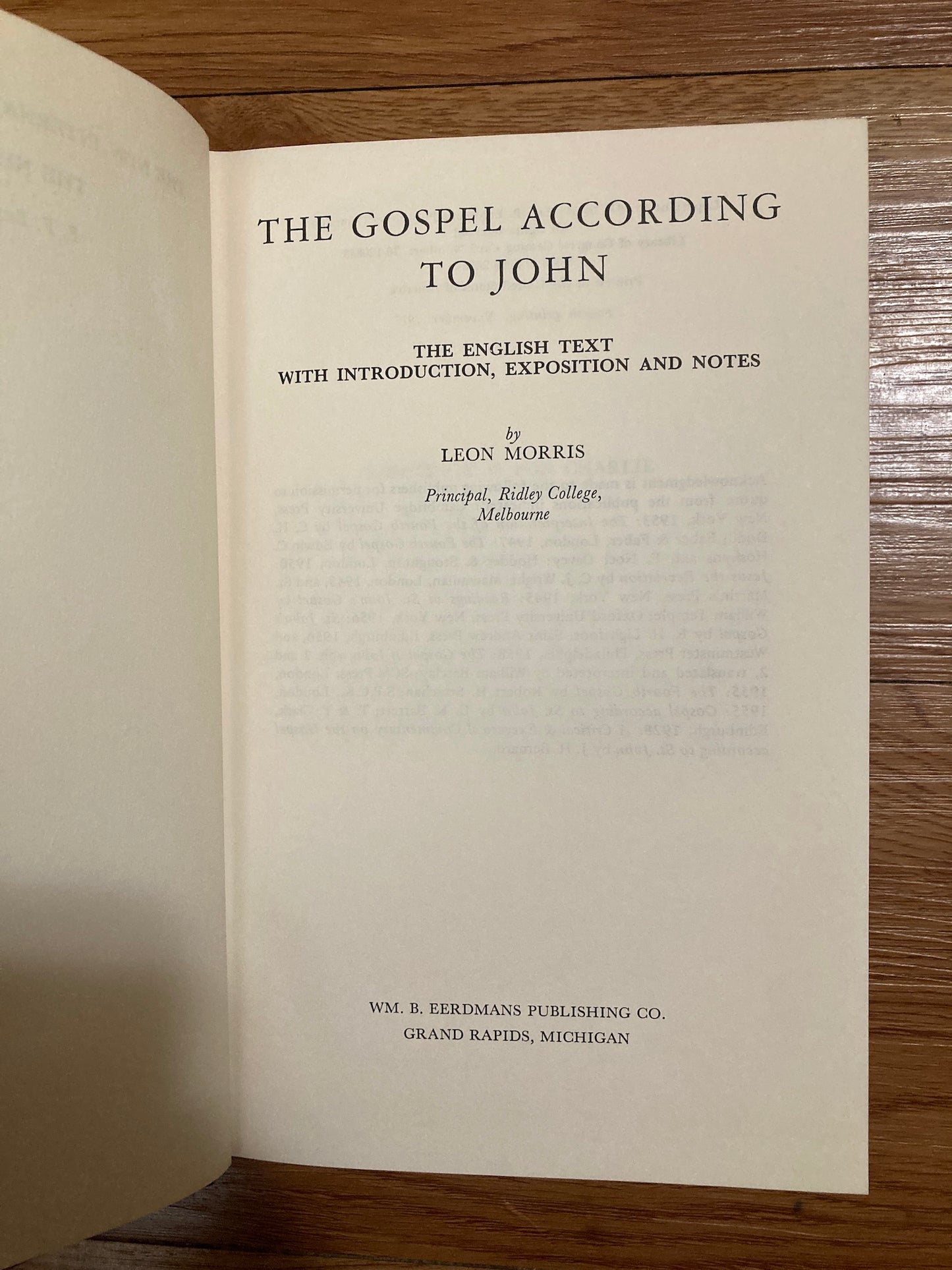 The Gospel According to John (New International Commentary on the New Testament)