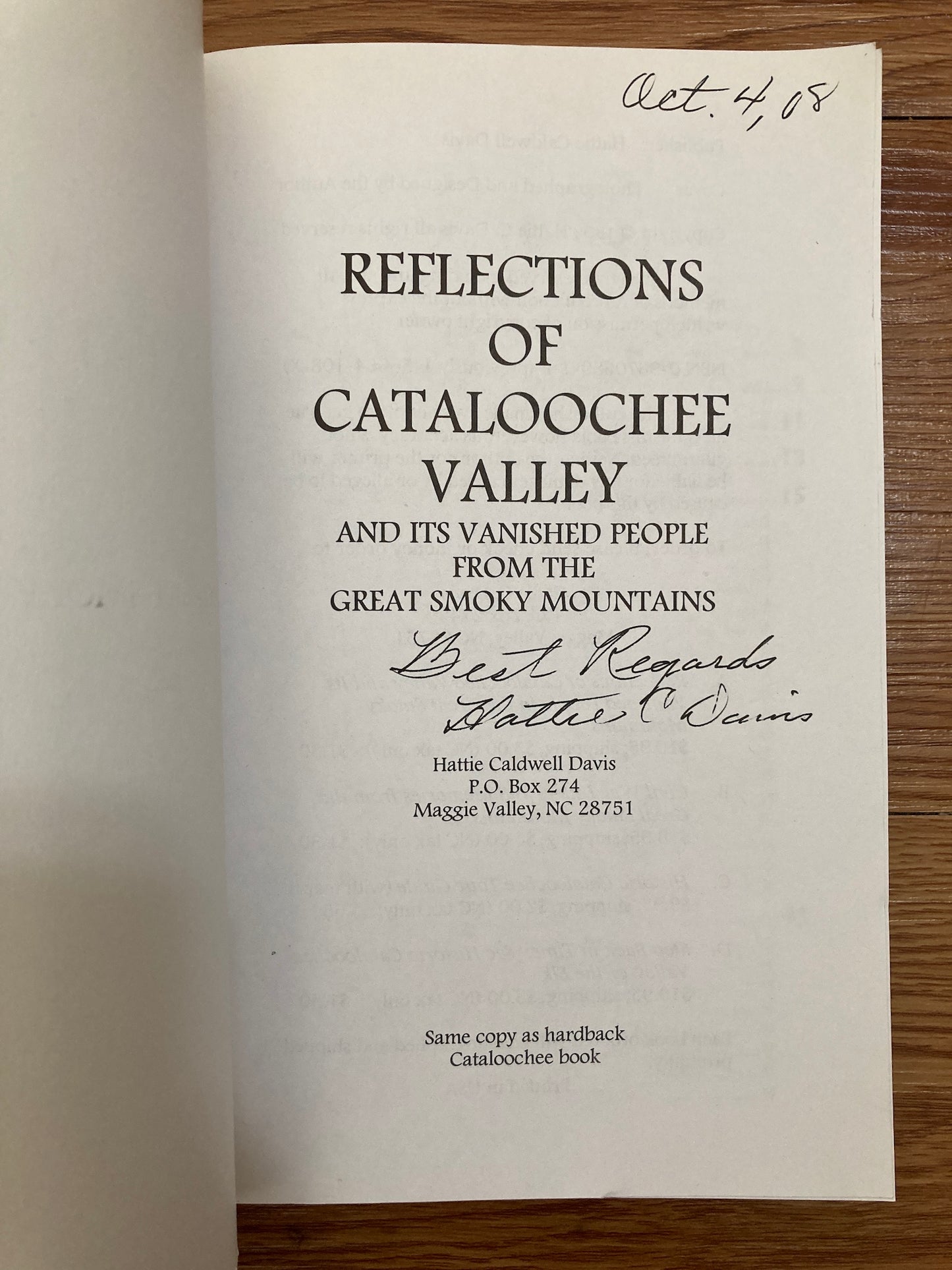 Reflections of Cataloochee Valley and its Vanished People