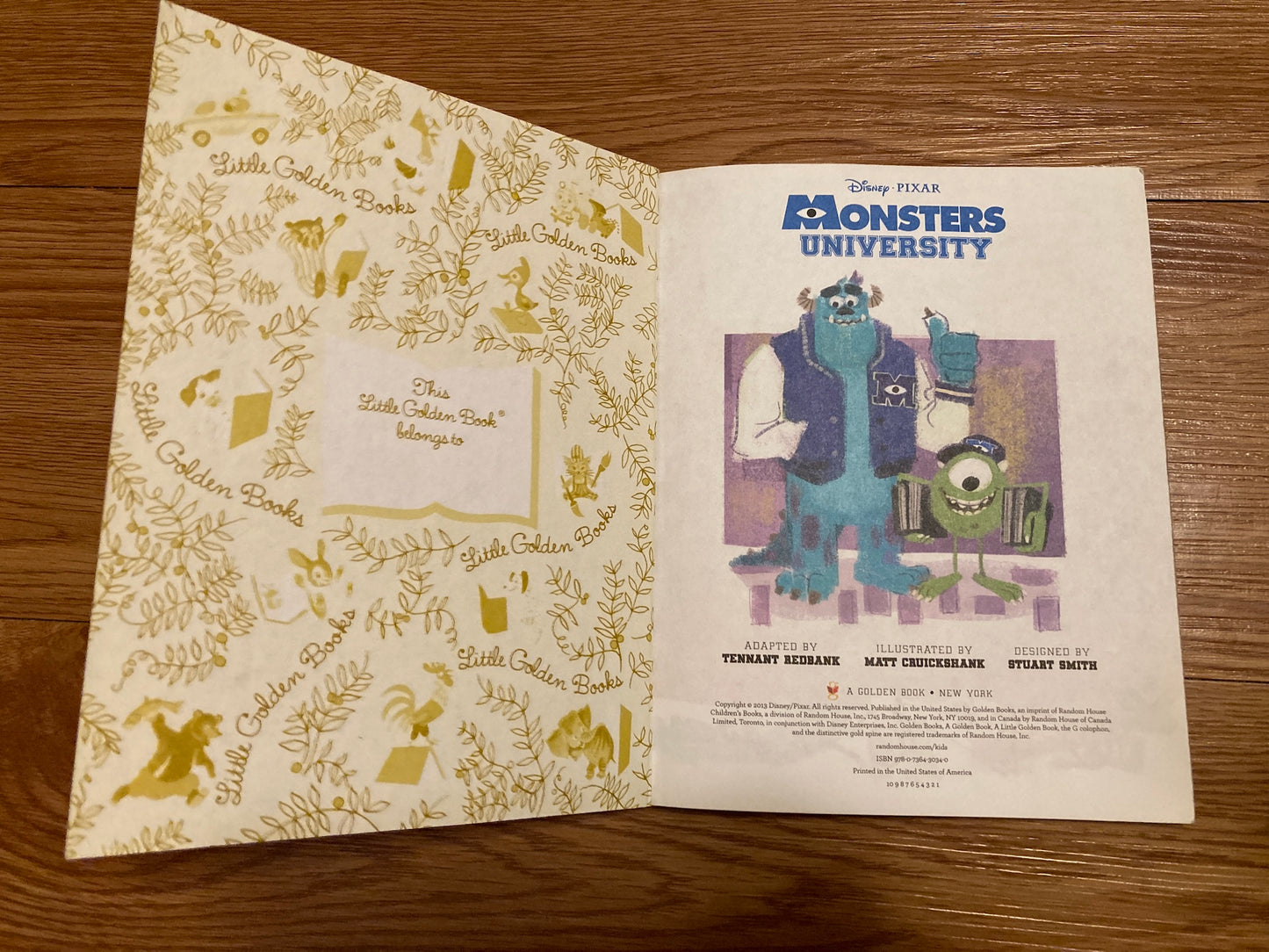 Monsters University Little Golden Book (Disney/Pixar Monsters)