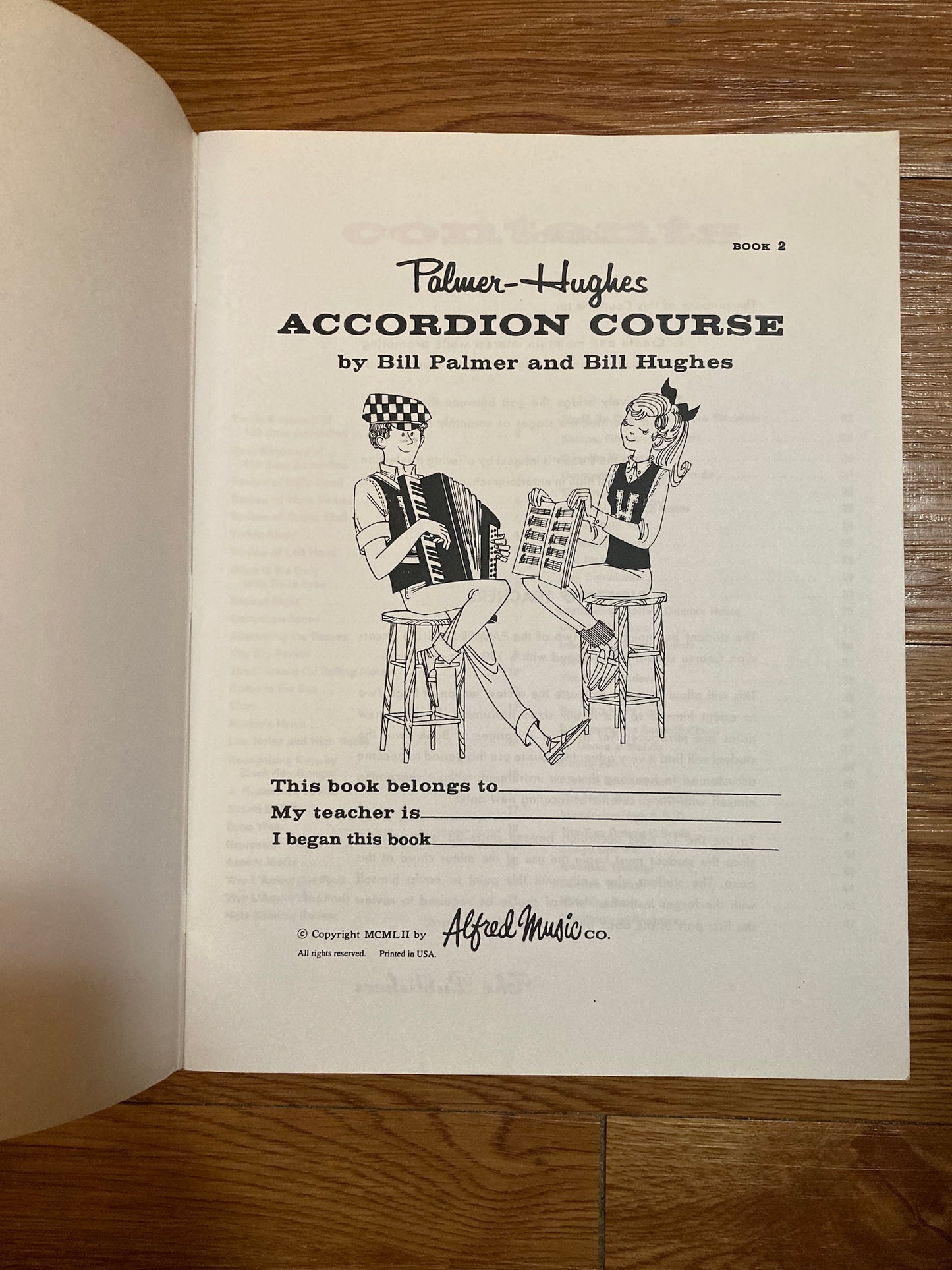 Palmer-Hughes Accordion Course, Bk 2: For Group or Individual