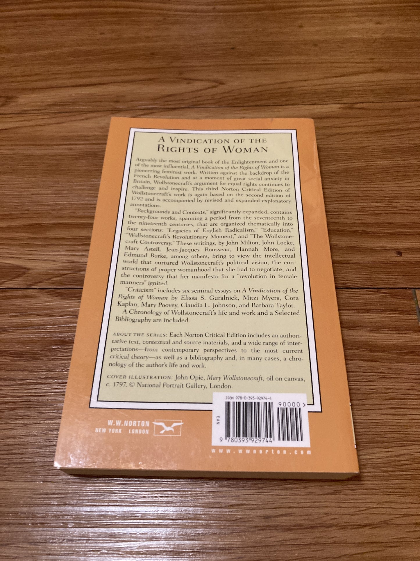 A Vindication of the Rights of Woman (Norton Critical Editions)