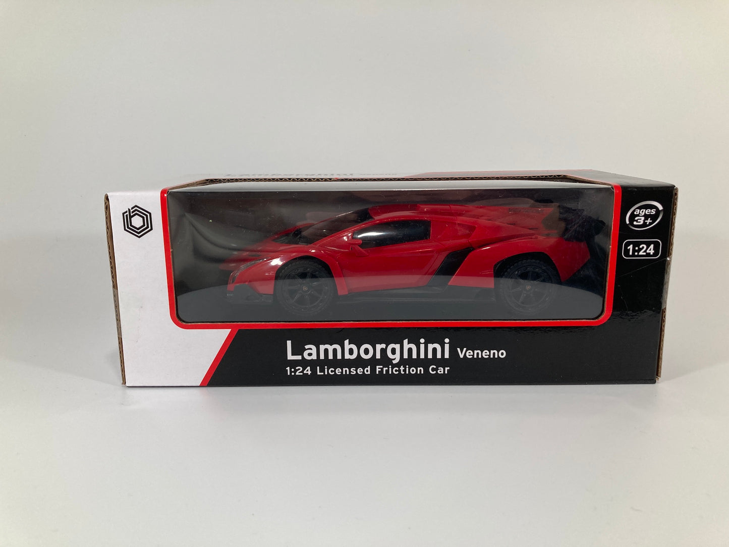 Lamborghini Veneno 1:24 Licensed Friction Car Red by Braha Ages 3+ NEW!